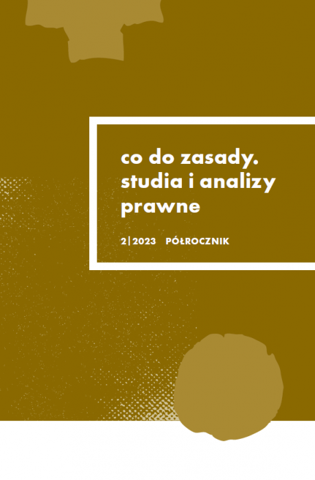 Co do zasady. Studia i analizy prawne - nr 8