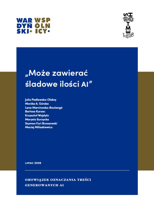 „Może zawierać śladowe ilości AI”
