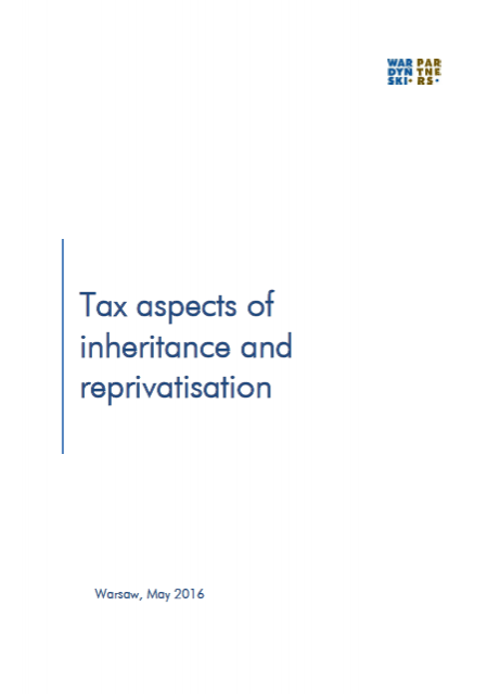 Tax aspects of inheritance and reprivatisation